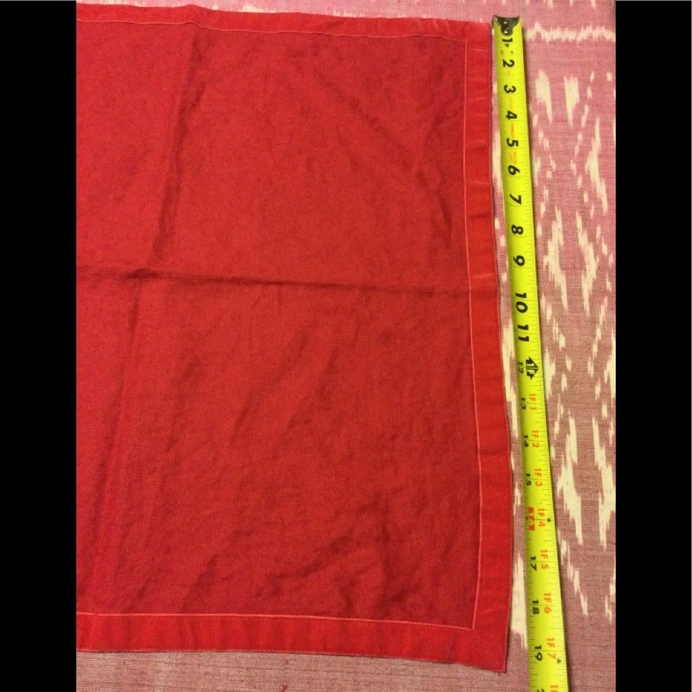 4 Pottery Barn red napkins